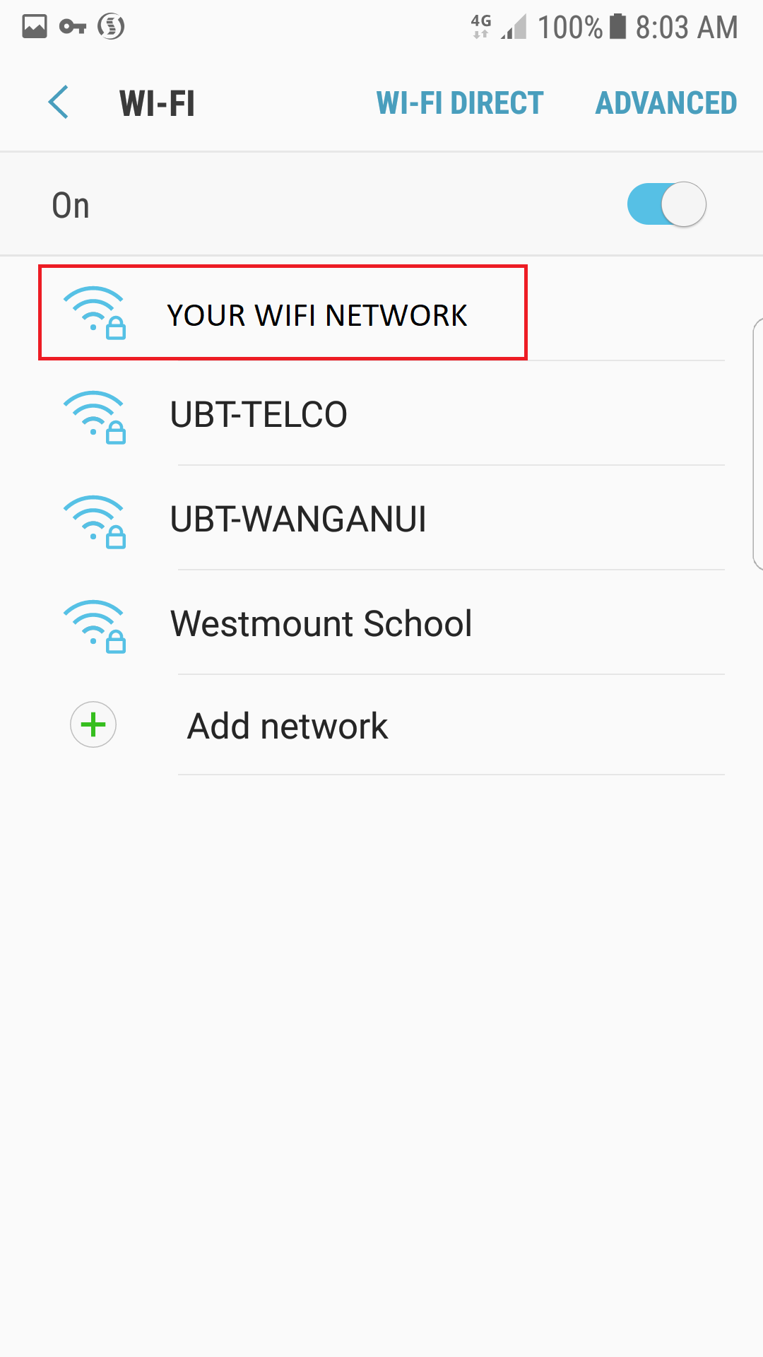 Connecting your Android phone to WiFi – UBTNZ | Support